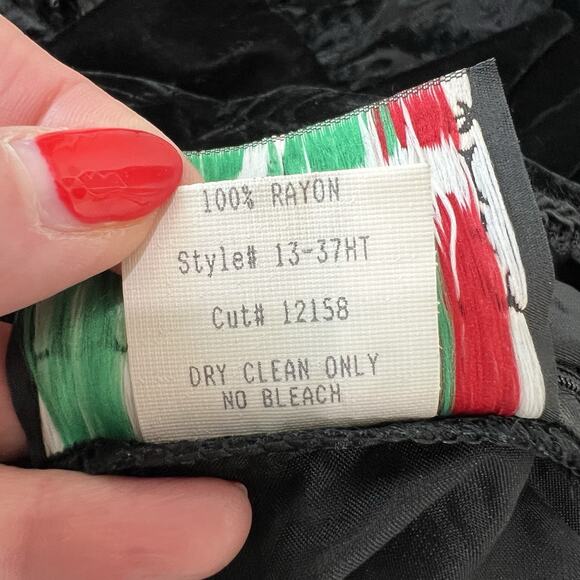 Vtg Lip Service Sz M Gothic Renaissance Velvet Dress Whimsigoth Vampire Rare - Picture 12 of 16